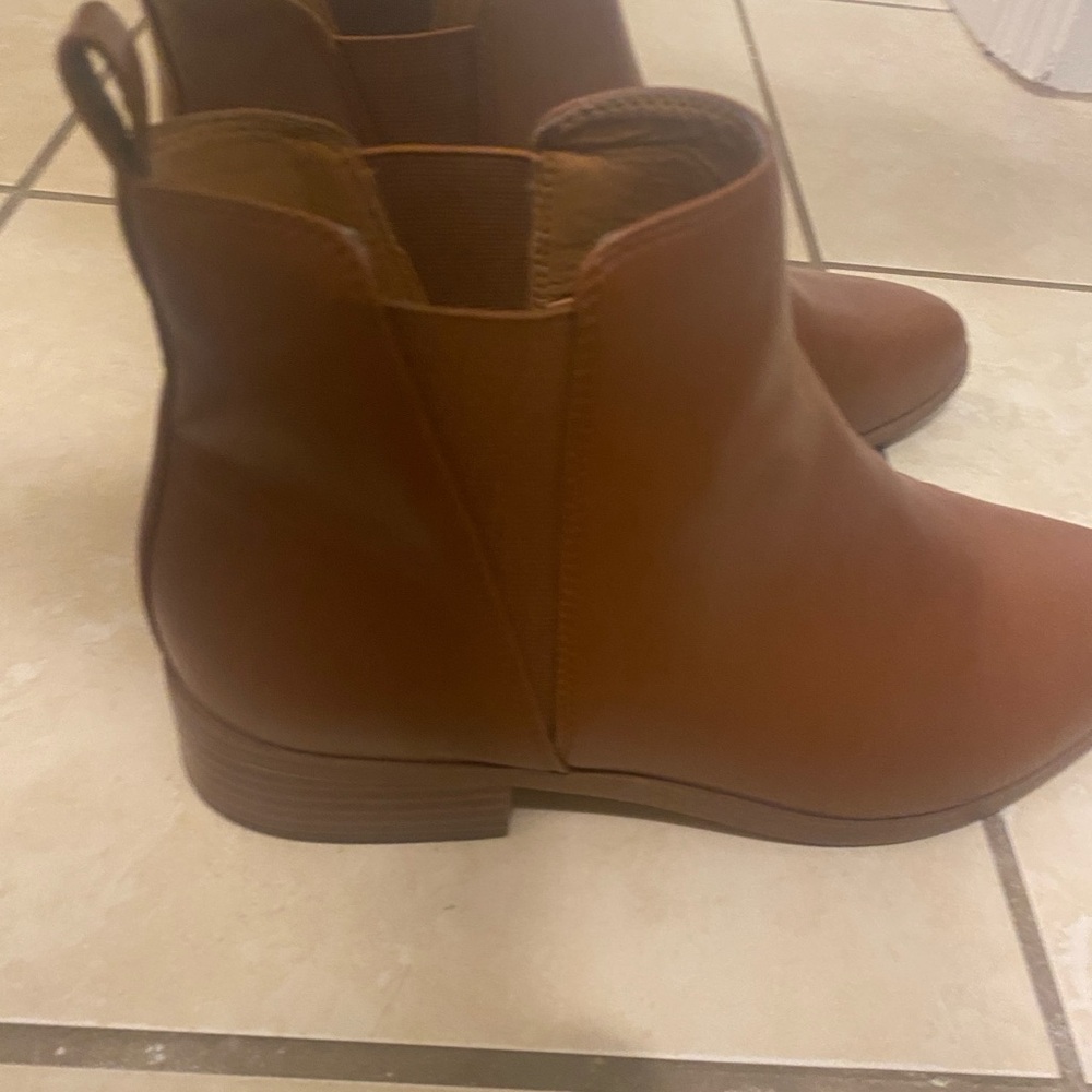 J. Crew Tan Ankle Booties